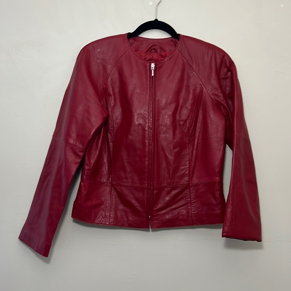 WilliSmith - Red leather jacket - M - Excellent Condition